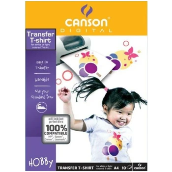 Canson Digital Creative T-shirt Transfer Λευκό 140γρ Α4 21x29.7