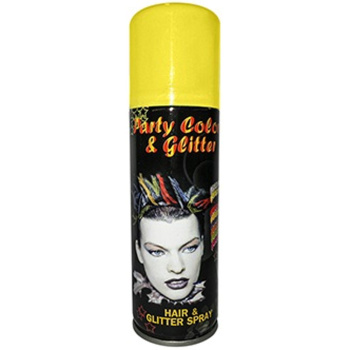 Σπρέι Μαλλιών Κίτρινο Party-Color and Glitter 125ml