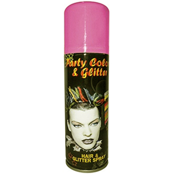 Σπρέι Μαλλιών Ροζ Party-Color and Glitter 125ml
