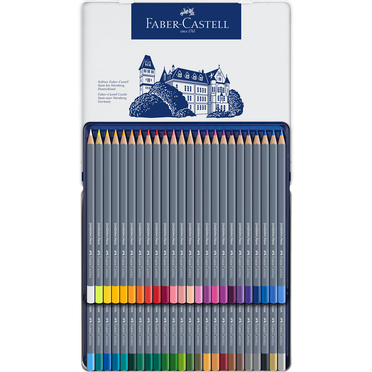 Ξυλομπογιές Faber-Castell Goldfaber Aqua 48 χρώματα Gold