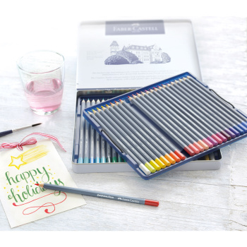 Ξυλομπογιές Faber-Castell Goldfaber Aqua 48 χρώματα Gold