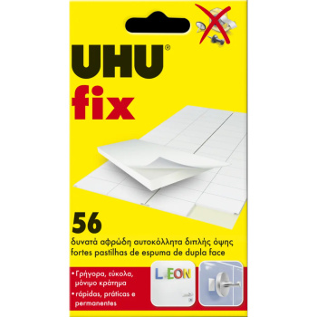 Αφρώδες Αυτοκόλλητα UHU Fix Διπλής Όψεως 33627