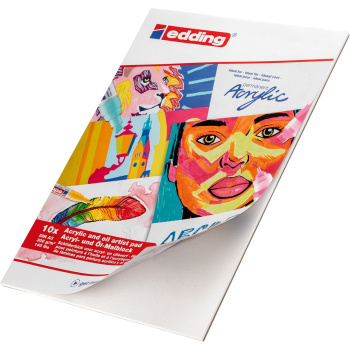 Μπλοκ Α3 Acrylic - Oil Λευκό 10 Φύλλα Edding 30010-Α3