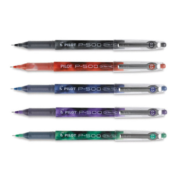 Pilot P-500 Στυλό Μαύρο Υγρής 0.5mm Roller Extra Fine