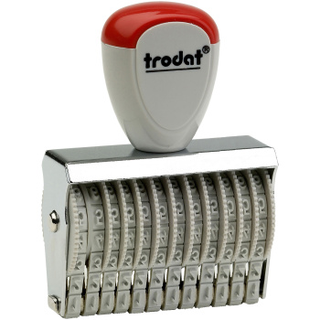 Trodat 15312 Σφραγίδα Αρίθμησης 12 Αριθμών ύψους 3mm