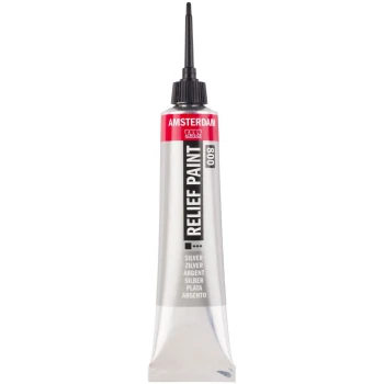 Amsterdam Περίγραμμα Ασημί 800 Relief Paint 20ml