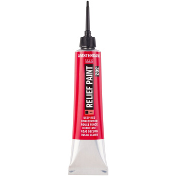 Amsterdam Περίγραμμα Κόκκινο 302 Relief Paint 20ml
