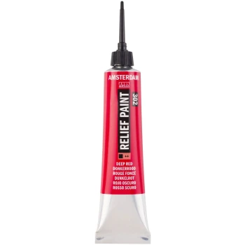 Amsterdam Περίγραμμα Κόκκινο 302 Relief Paint 20ml