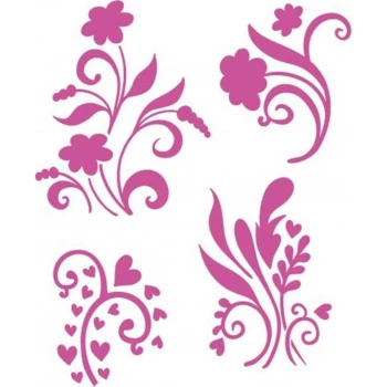 Στένσιλ Decoupage Craftistico 20x30cm Λουλούδια Μοτίβο CRSA4066