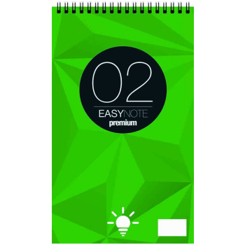 EasyNote Μπλοκ Σπιράλ Νο2 Ριγέ Σημειώσεων 9x15cm Premium