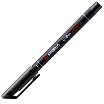 Μαρκαδόρος Stabilo OHPEN Universal 0.60mm Μαύρος Ανεξίτηλος F