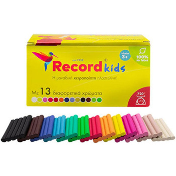 Πλαστελίνη Record Kids 13 χρώματα 720gr