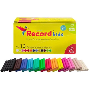 Πλαστελίνη Record Kids 13 χρώματα 720gr