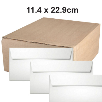 Κουτί 500 φάκελοι Λευκοί 11.4x22.9cm Typotrust
