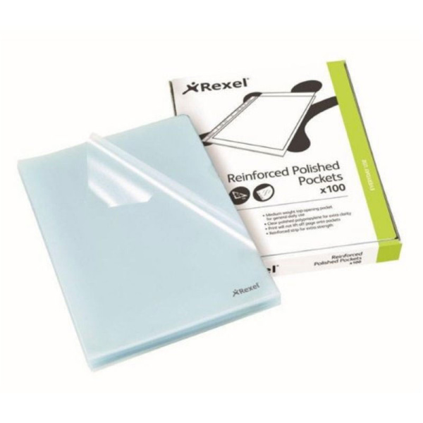 ΖΕΛΑΤΙΝΕΣ REXEL 12215 ''L'' 100τεμ CLEAR