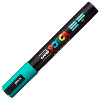 Posca Emerald Green PC-5M Medium μαρκαδόρος 1.8-2.5mm