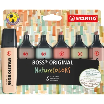 Stabilo Boss Nature set 6 Μαρκαδόροι Υπογράμμισης 70/4-2-5
