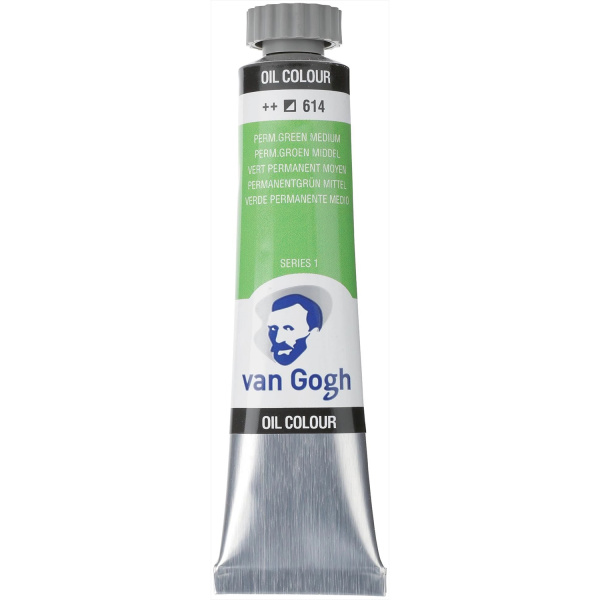 Van Gogh 614 Permanent Green Medium Λάδι 20ml Talens