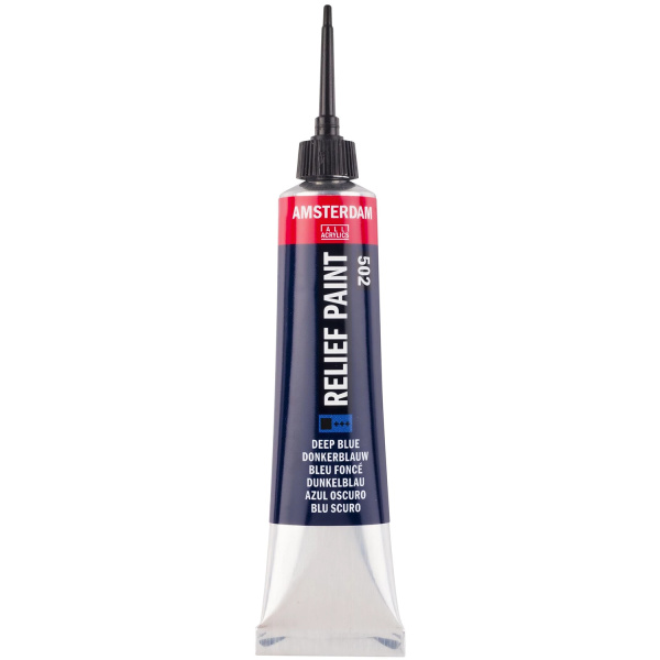 Amsterdam Περίγραμμα Deep Blue 502 Relief Paint 20ml