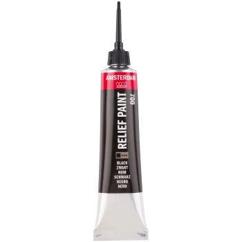 Amsterdam Περίγραμμα Black 700 Relief Paint 20ml