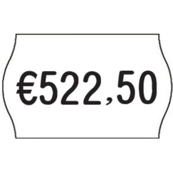 Ετικέτες Ετικετογράφου 26x16mm Λευκές Οβάλ Printex