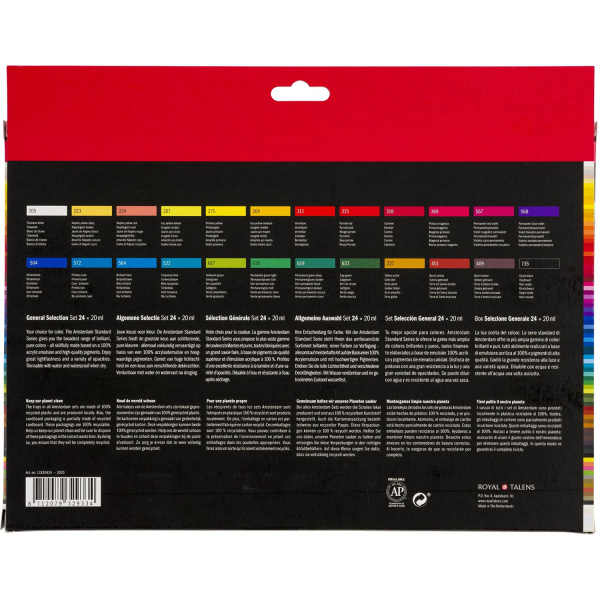 Ακρυλικά Amsterdam 20ml Σετ 24 χρωμάτων Royal Talens