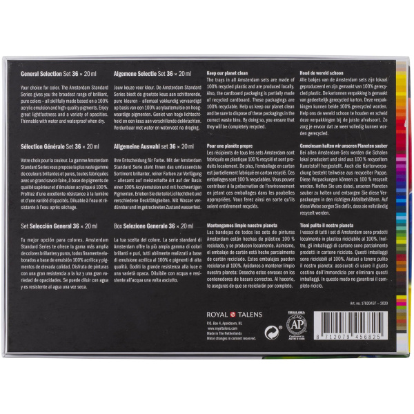 Ακρυλικά Amsterdam 20ml Σετ 36 χρωμάτων Royal Talens