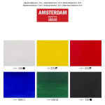 Ακρυλικά Amsterdam 20ml Σετ 6 χρωμάτων Royal Talens