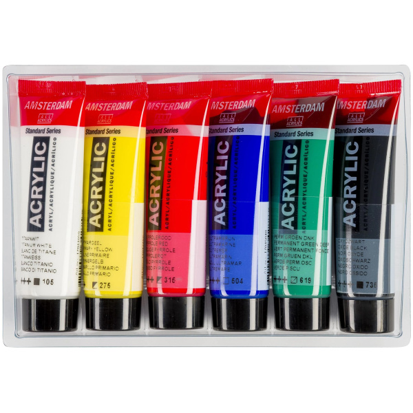 Ακρυλικά Amsterdam 20ml Σετ 6 χρωμάτων Royal Talens