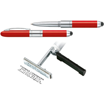 Στυλό Heri Mini Stamp&Touch Pen Κόκκινο 4374 με σφραγίδα