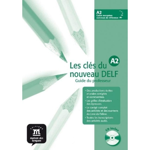 LES CLES NOUVEAU DELF A2 GUIDE PEDAGOGIQUE (+ CD) - EMMANUEL