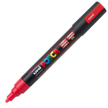 Posca Fluo Red PC-5M Medium μαρκαδόρος 1.8-2.5mm