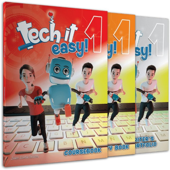 Tech it easy 1 Pack - Students Book - Workbook - Writers Portofolio