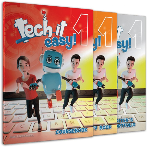 Tech it easy 1 Pack - Students Book - Workbook - Writers Portofolio