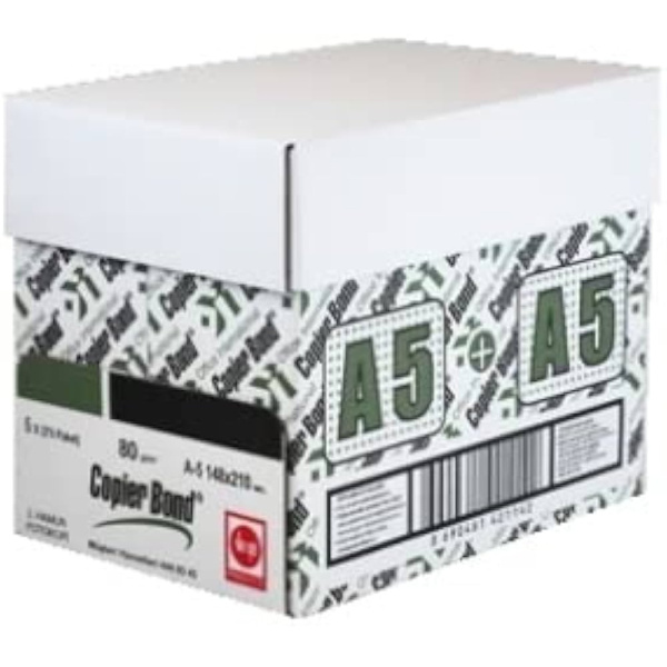 Χαρτί Α5 Copier Bond 80gr Λευκό 148.5x210mm πακέτο 1000 φύλλα (μισό του Α4)