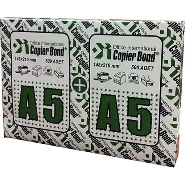 Χαρτί Α5 Copier Bond 80gr Λευκό 148.5x210mm πακέτο 1000 φύλλα (μισό του Α4)