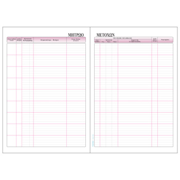 Μητρώο Μετόχων 552 Typotrust 100 φύλλων 21x30cm
