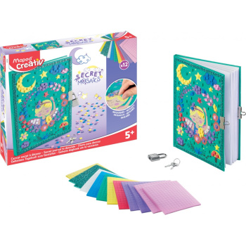 Maped Creativ Μυστικό Ημερολόγιο με κλειδί - Secret Mosaics