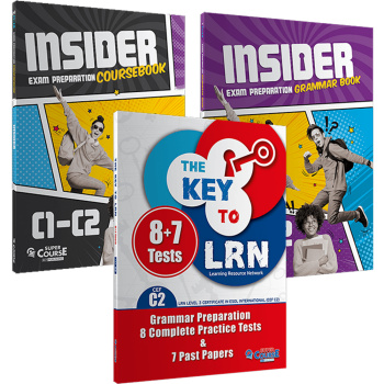 LRN C2 8+7 με Insider C1-C2 Coursebook and Grammar Πακέτο μαθητή