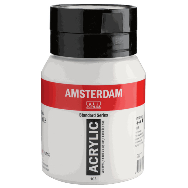 Ακρυλικό 105 Titanium White 500ml Amsterdam Talens
