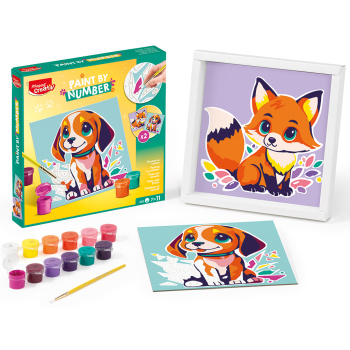 Περιεχόμενα Maped Creativ Ζωγραφική με αριθμούς Σκυλάκι - Αλεπουδίτσα 907084