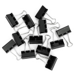 Πιάστρες μαύρες Diamond Binder Clips