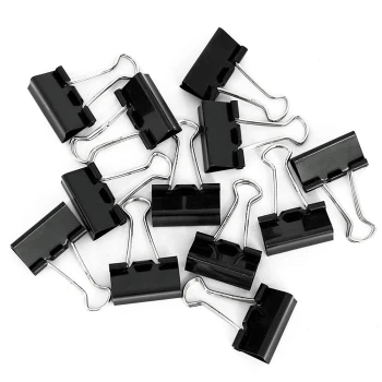 Πιάστρες μαύρες Diamond Binder Clips