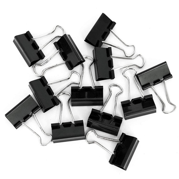 Πιάστρες μαύρες Diamond Binder Clips