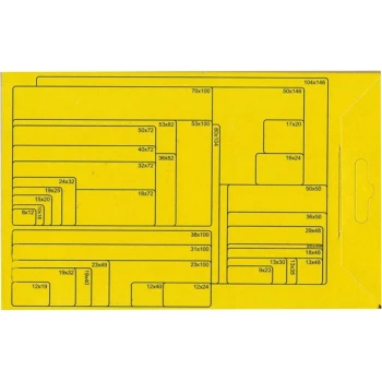 Ετικέτες αυτοκόλλητες Stef-Labels διαστάσεις