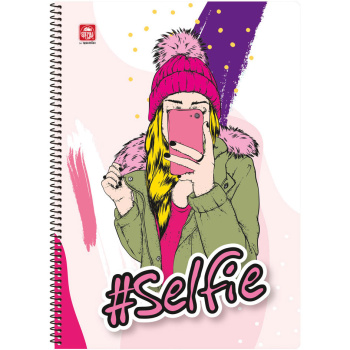 Σπιράλ 3 θεμάτων Special Trendy #Selfie Α4 Τετράδιο 21x29cm