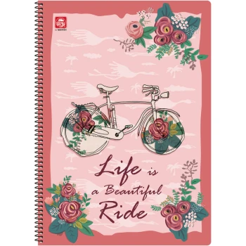Σπιράλ 2 θεμάτων Special Trendy Life is Ride B5 Τετράδιο 17x25cm