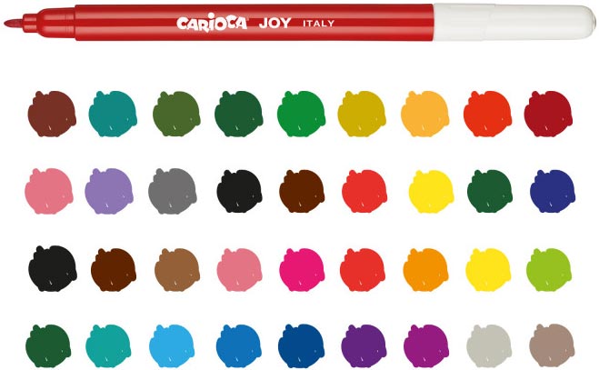 CARIOCA JOY 36 PIECES FINE TIP 2.6mm