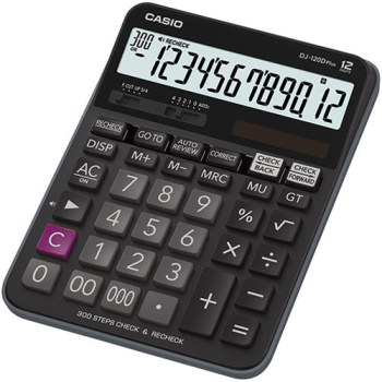 CASIO CALCULATOR 12 DIGITS DJ-120D BLACK