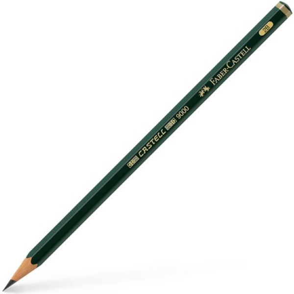 FABER CASTELL GRAPHITE PENCIL 9000-2B No 119002